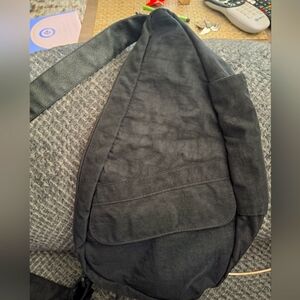 AMERIBAG Womans Black Sling Bag